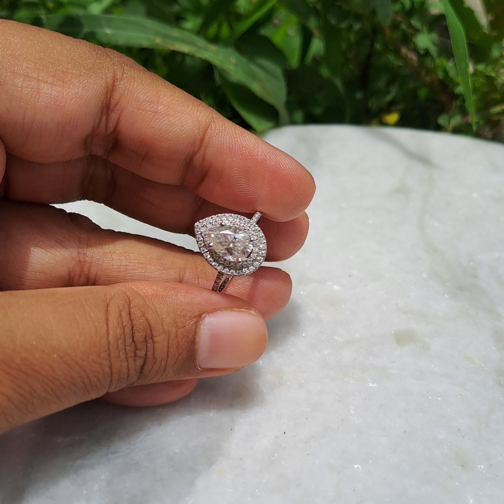 Moissanite Diamond Ring