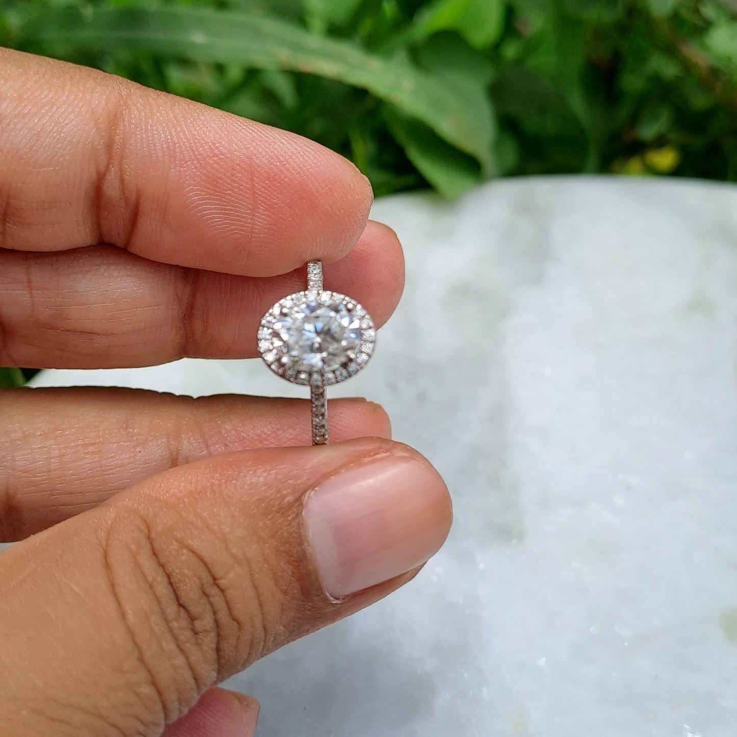 Moissanite Diamond Ring