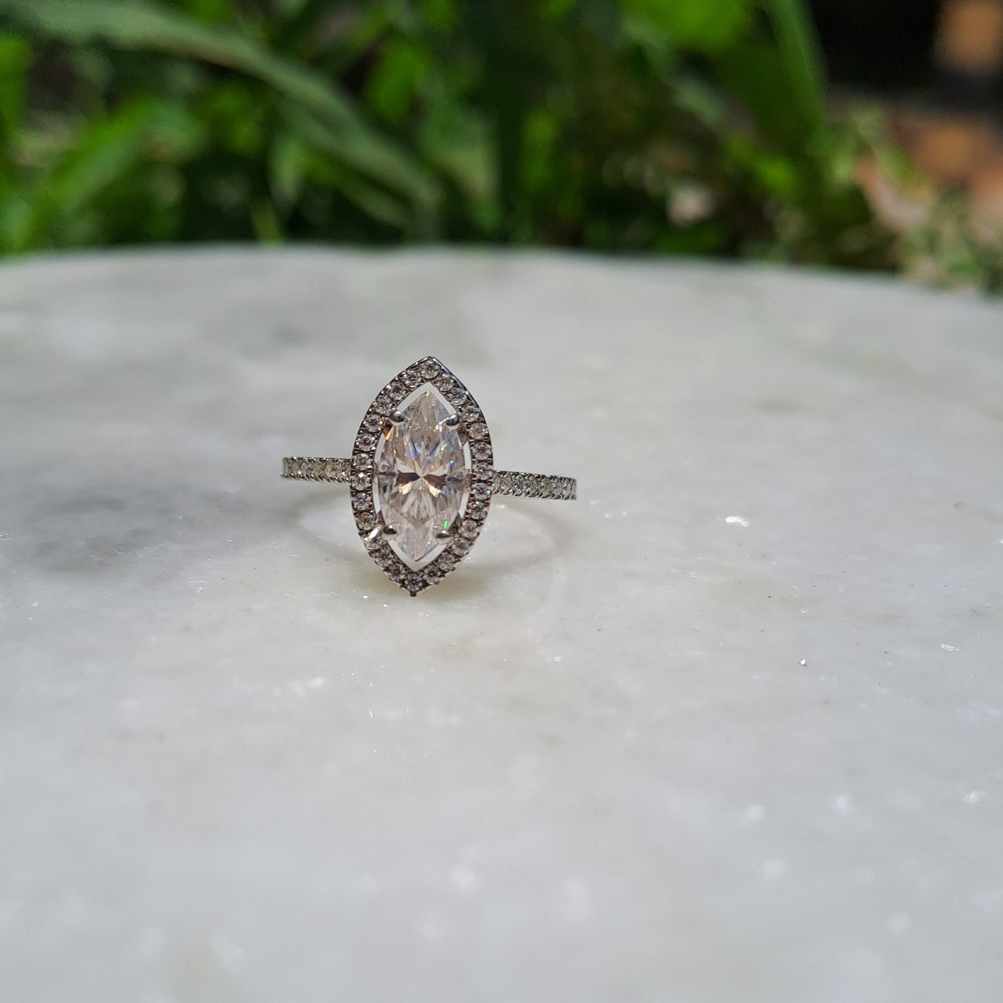 moissanite diamond ring