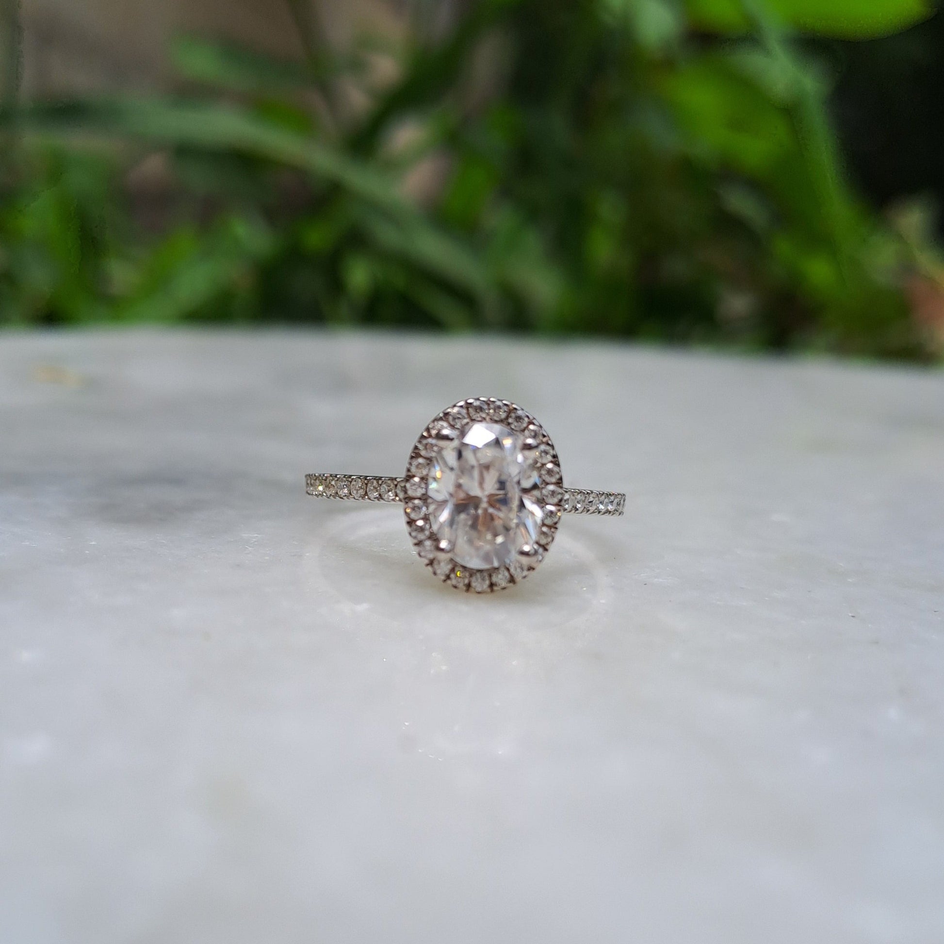 Moissanite Diamond Ring