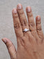 The Gretta Ring Moissanite diamond