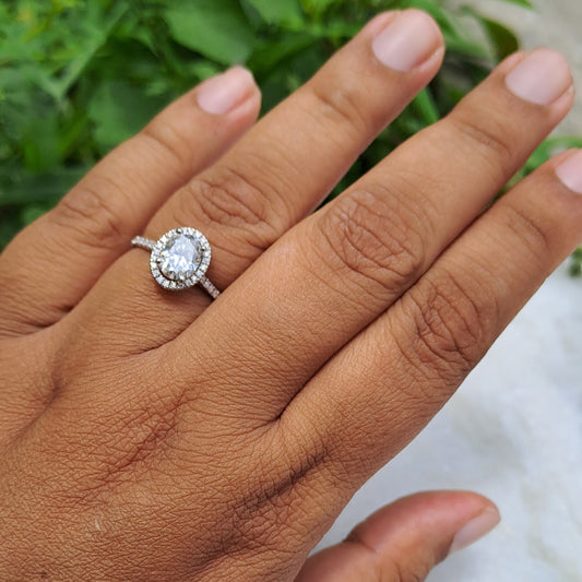 Moissanite Diamond Ring