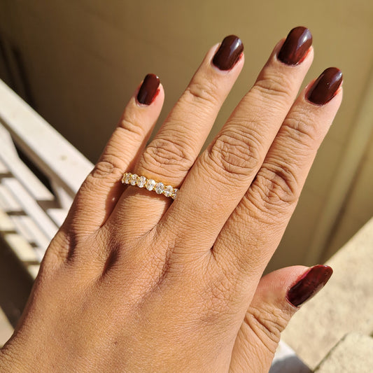 Moissanite Eternity ring