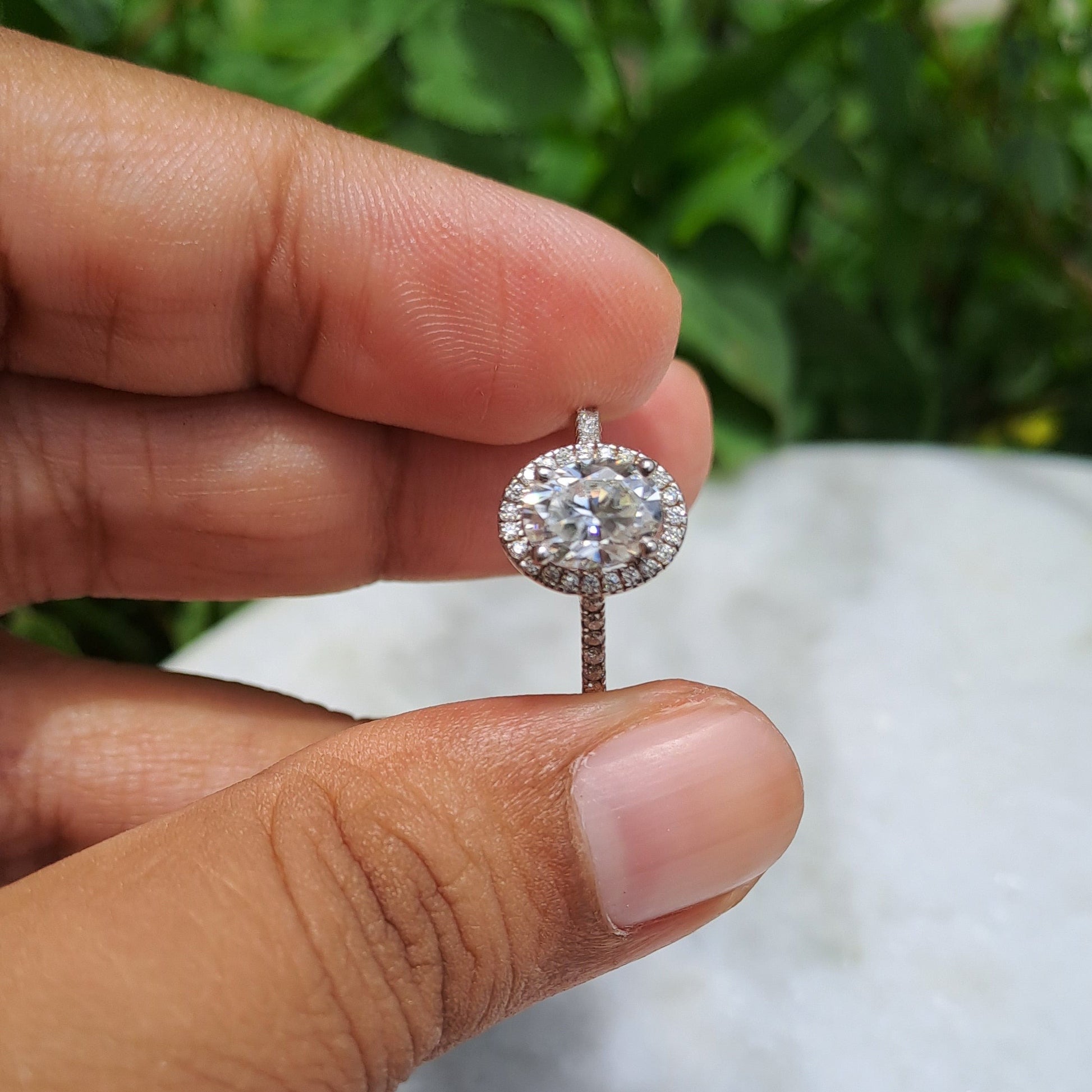 Moissanite Diamond Ring