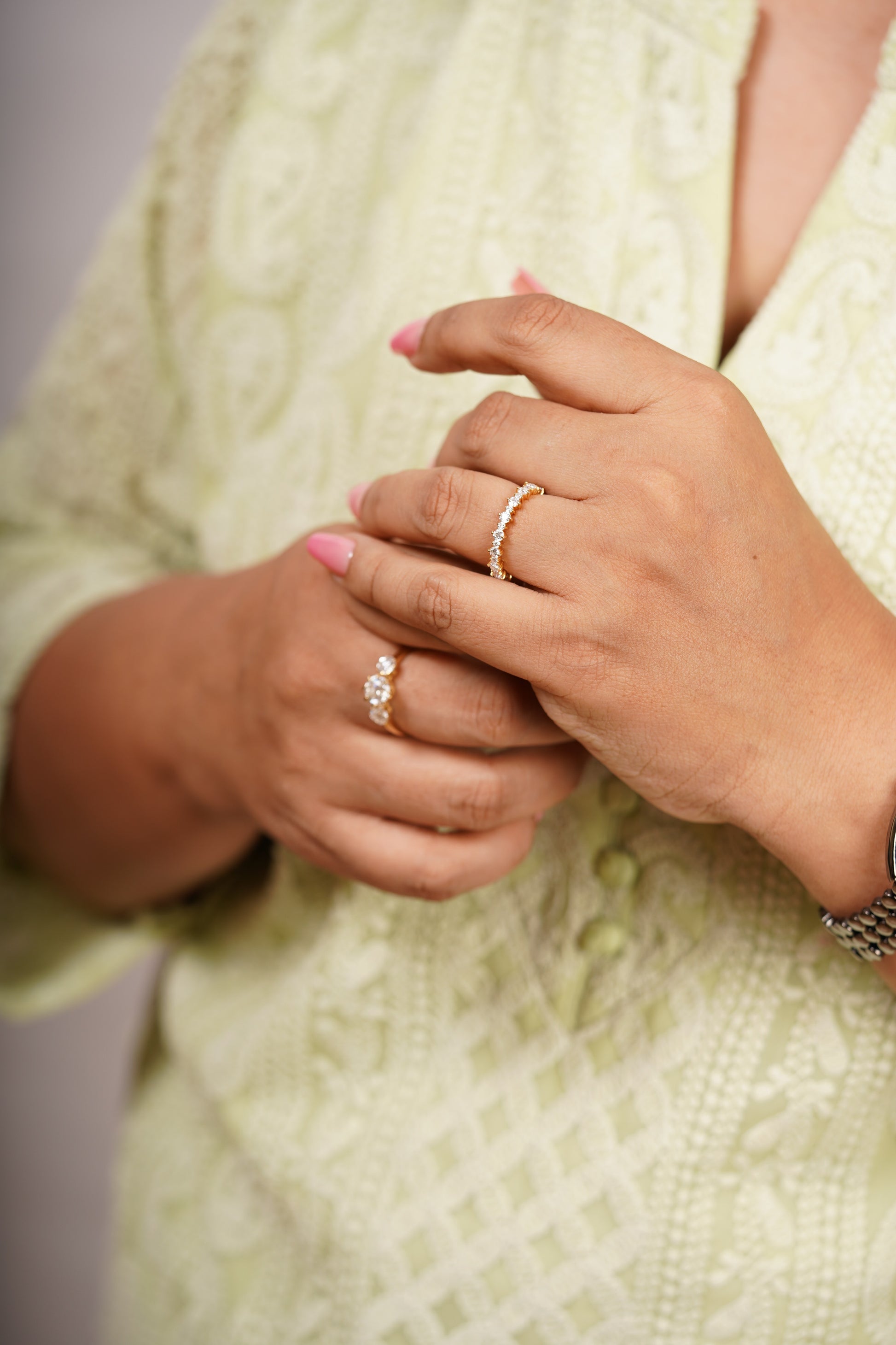 Beleze Three Fourth Eternity Band by Vai Ra