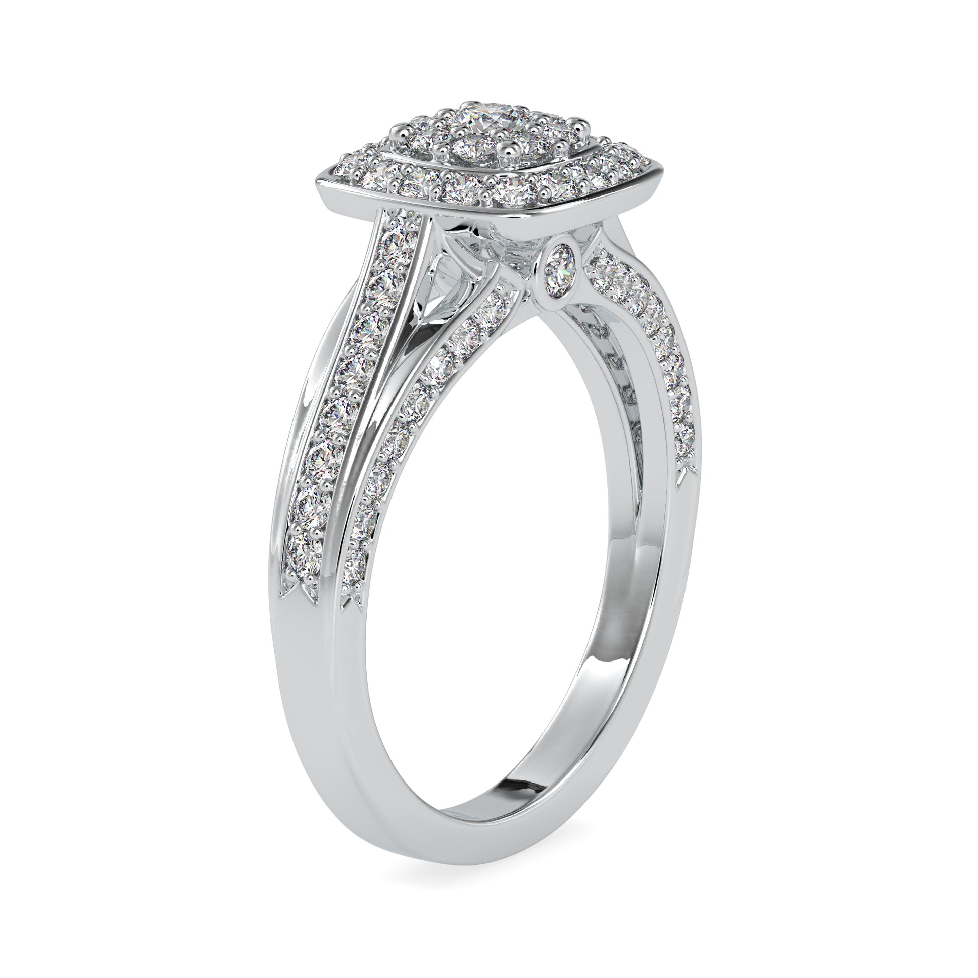 Moissanite Earrings in gold and sterling silver 925