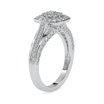 Moissanite Earrings in gold and sterling silver 925