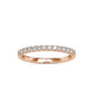 Hestia Thin Half Eternity Band (0.26 CT) moissanite Diamond