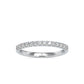 Hestia Thin Half Eternity Band (0.26 CT) moissanite Diamond