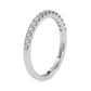 Hestia Thin Half Eternity Band (0.26 CT) moissanite Diamond