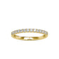 Hestia Thin Half Eternity Band (0.26 CT) moissanite Diamond