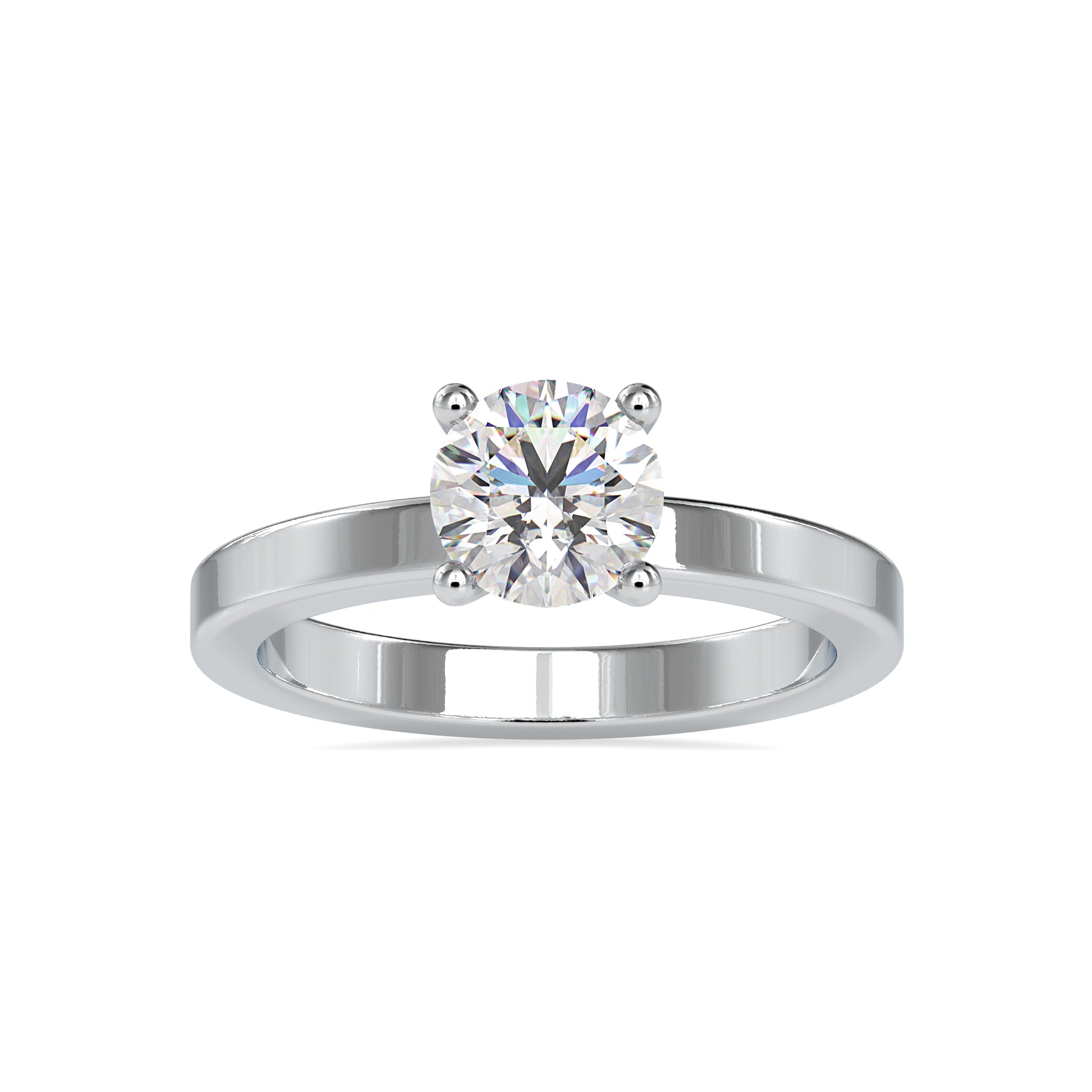 The Lumes Solitaire Ring-Vaira Moissanite Diamond