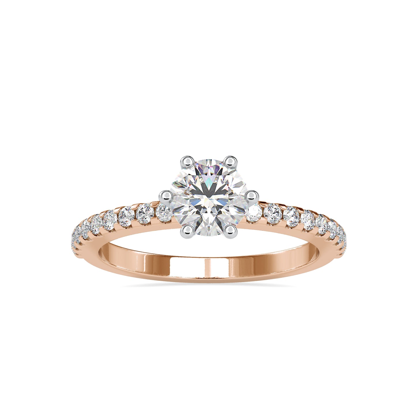 The Cordelia Ring Moissanite diamond Solitaire Ring - 1.1 Ct