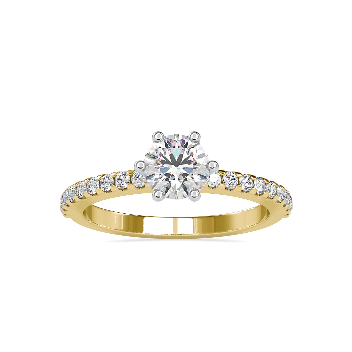The Cordelia Ring Moissanite diamond Solitaire Ring - 1.1 Ct