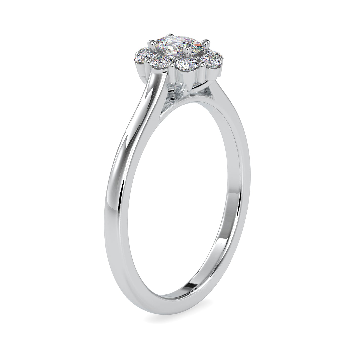The Electra Ring -Moissanite diamond Cluster Ring