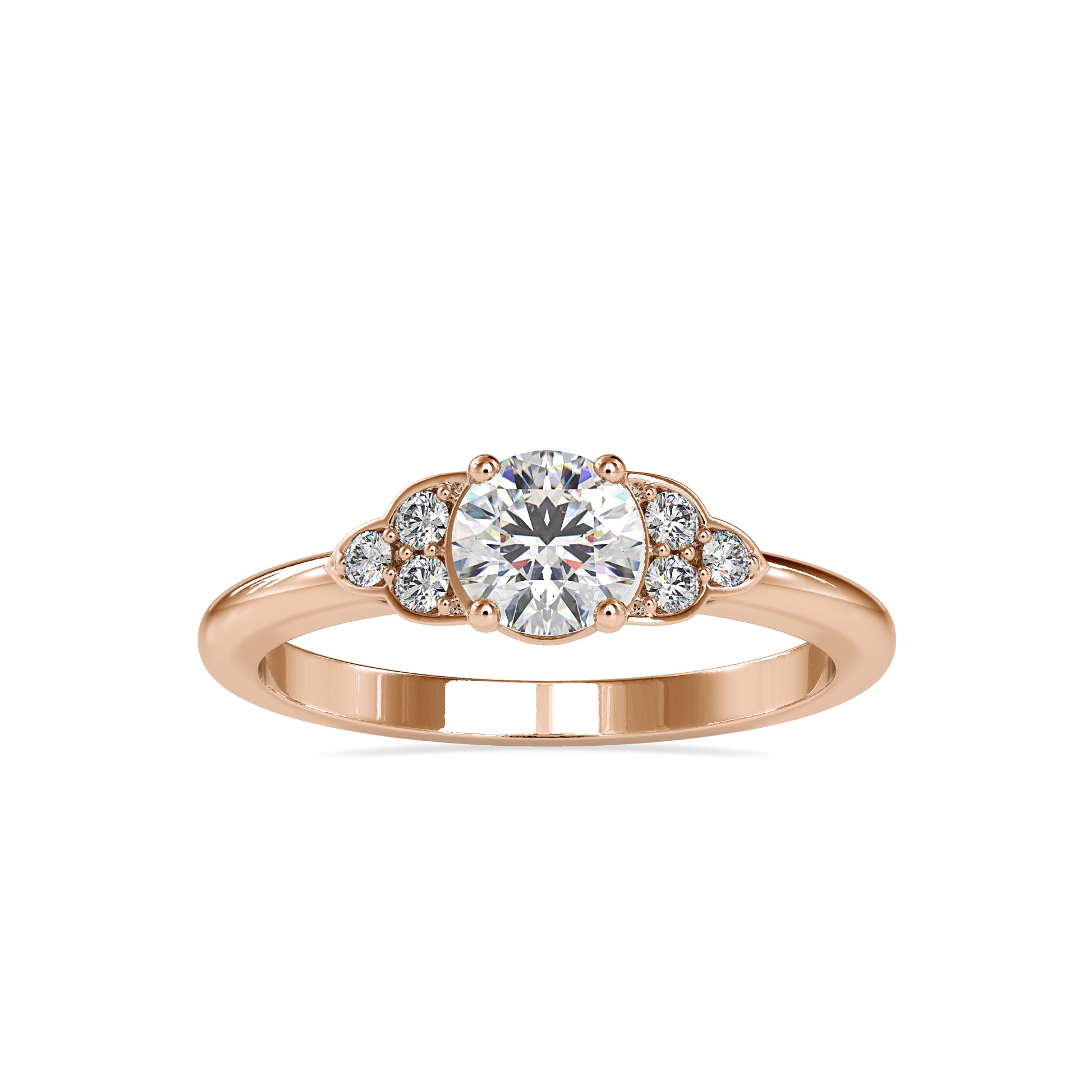 Moissanite diamond Stackable Ring - 0.61 Ct 