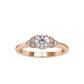 Moissanite diamond Stackable Ring - 0.61 Ct 