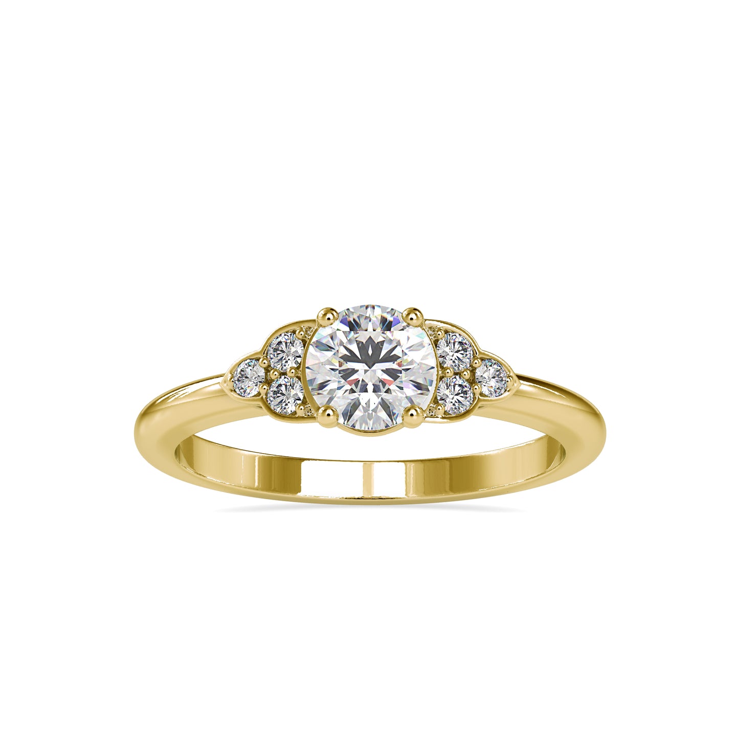 Moissanite diamond Stackable Ring - 0.61 Ct