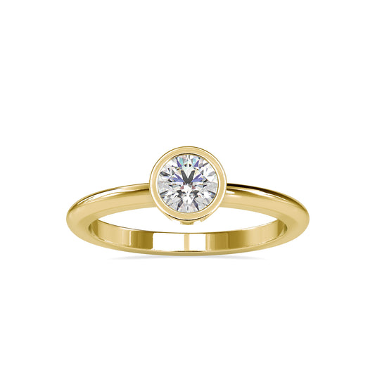 The Gretta Ring Moissanite diamond