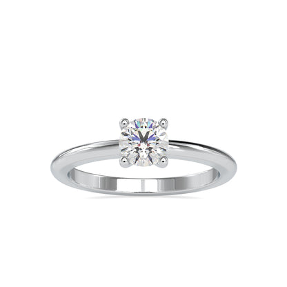 The Caprotina Sterling Silver and Moissanite Stacklable Ring Ring