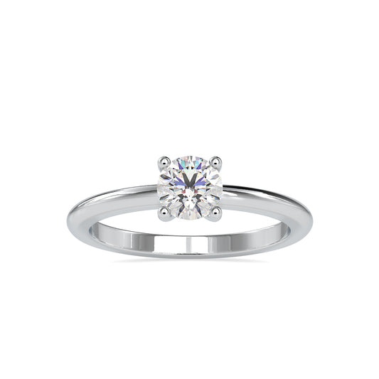 The Caprotina Sterling Silver and Moissanite Stacklable Ring Ring