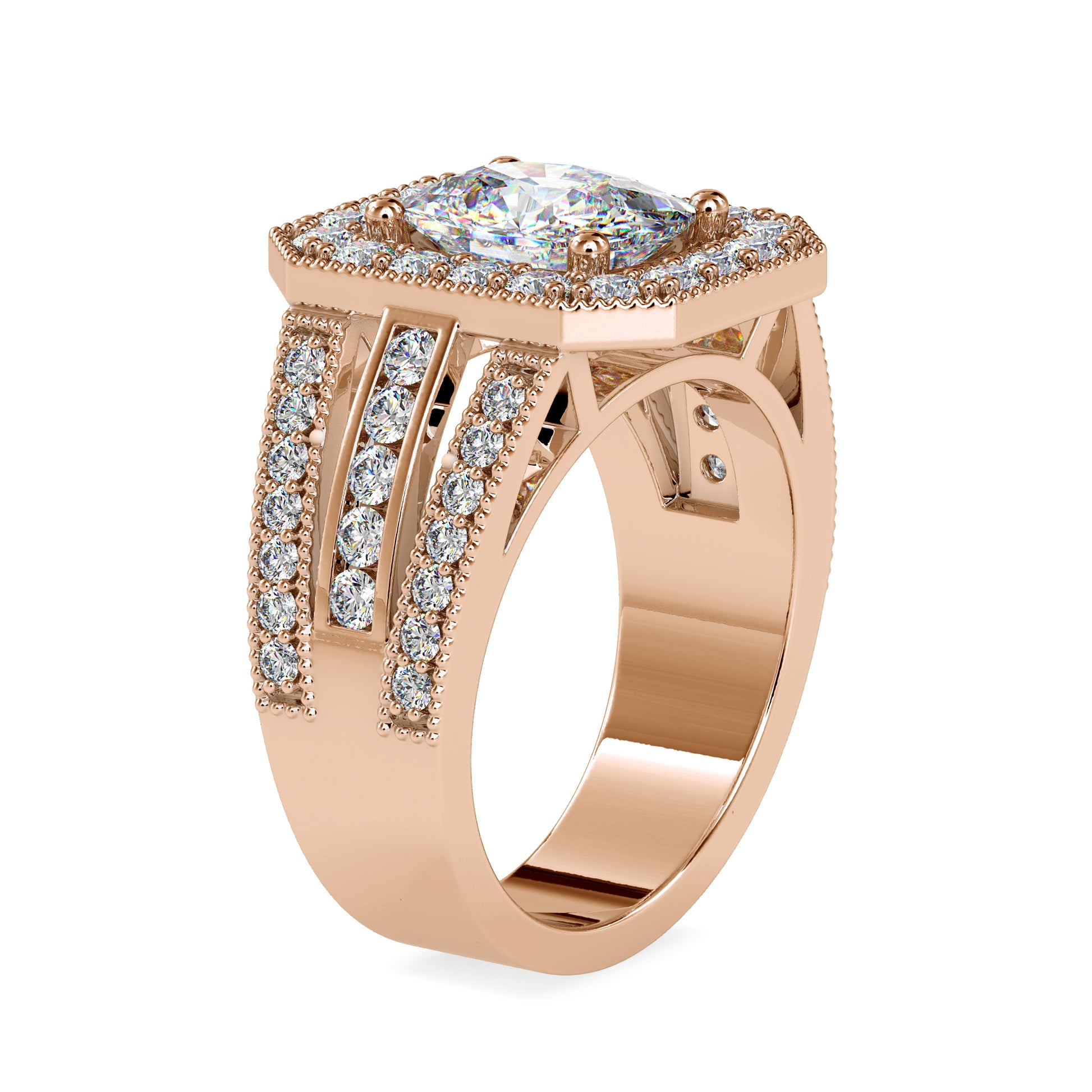 The Winston Ring Moissanite diamond