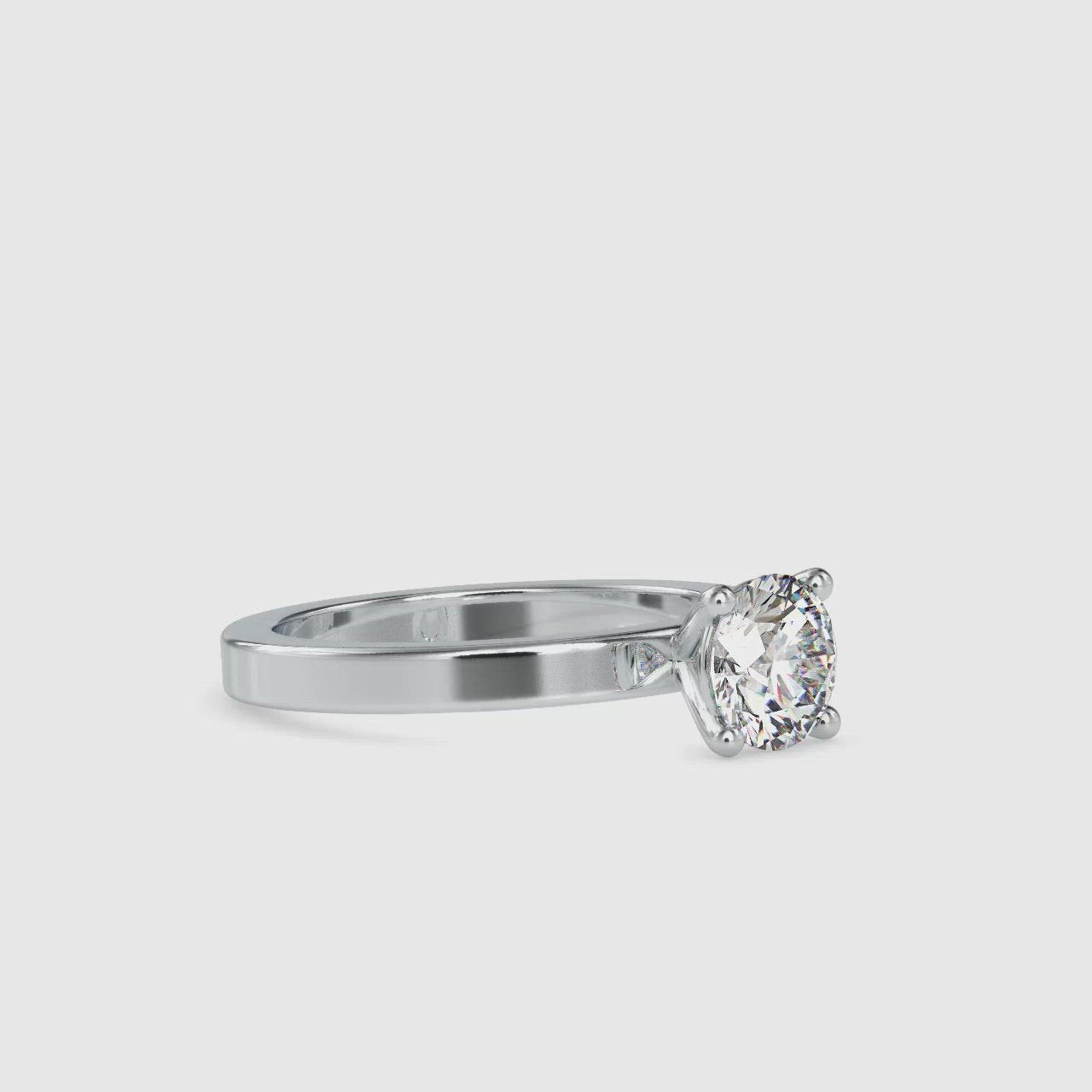 The Lumes Solitaire Ring-Vaira Moissanite Diamond