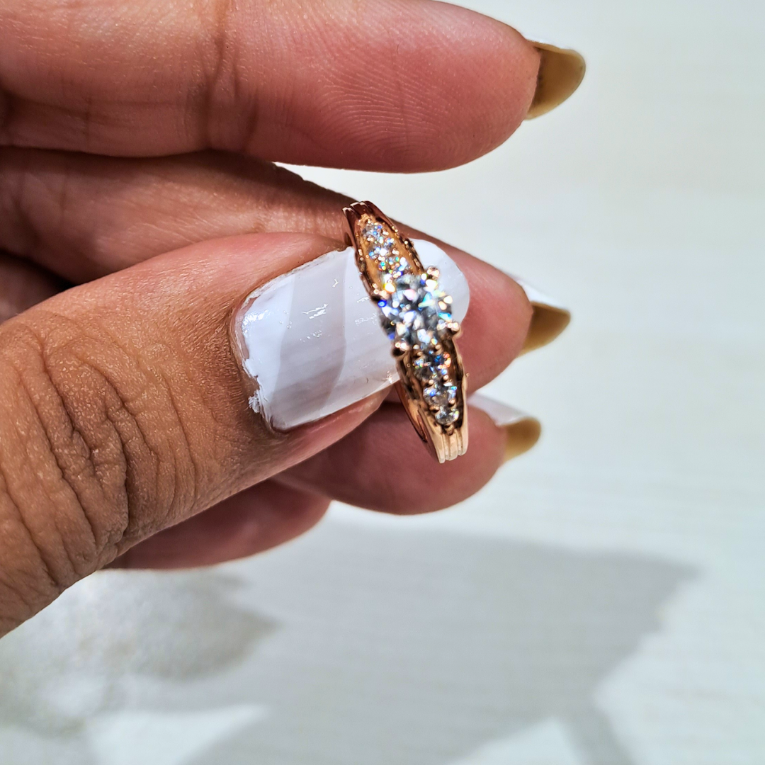 The Tara moissanite Diamond Ring