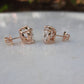 Cushion Brilliant Cut Solitaire Earring 1 to 10 CT
