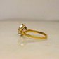Asscher Moissanite Diamond Ring in Vintage Setting in Gold and Silver