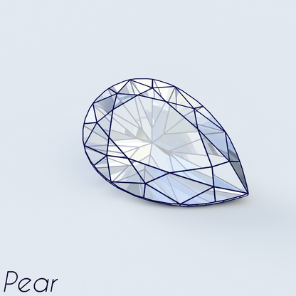 Pear - Brilliant Cut Moissanite Loose Stone