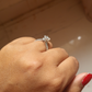 Moissanite Solitaire Ring in Gold and Silver - 2.44 Ct - 02192022