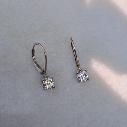 Kids Round Drops Moissanite Earrings