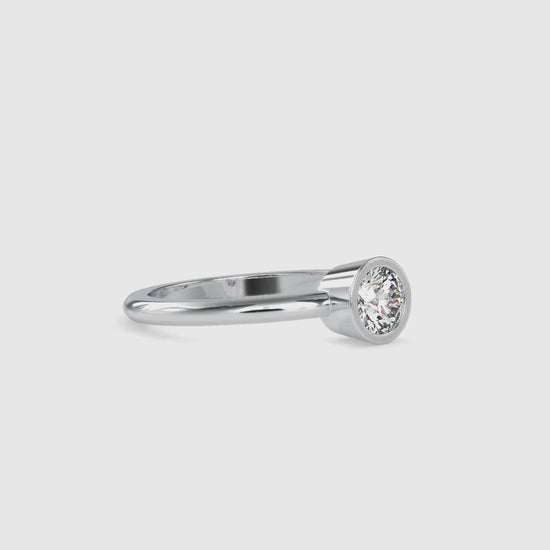 The Gretta Ring Moissanite diamond