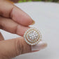 Halo Moissanite Diamond earrings-Vaira