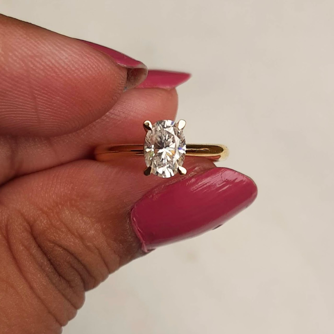 The Sarita Moissanite diamond Ring 1 carat- Vaira