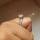 Moissanite Solitaire Ring in Gold and Silver - 2.44 Ct - 02192022