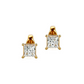 Starter piercing Earrings - Round - 1 Cts in 22KT Gold - 72021ERSTAR159