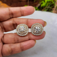 Halo Moissanite Diamond earrings-Vaira