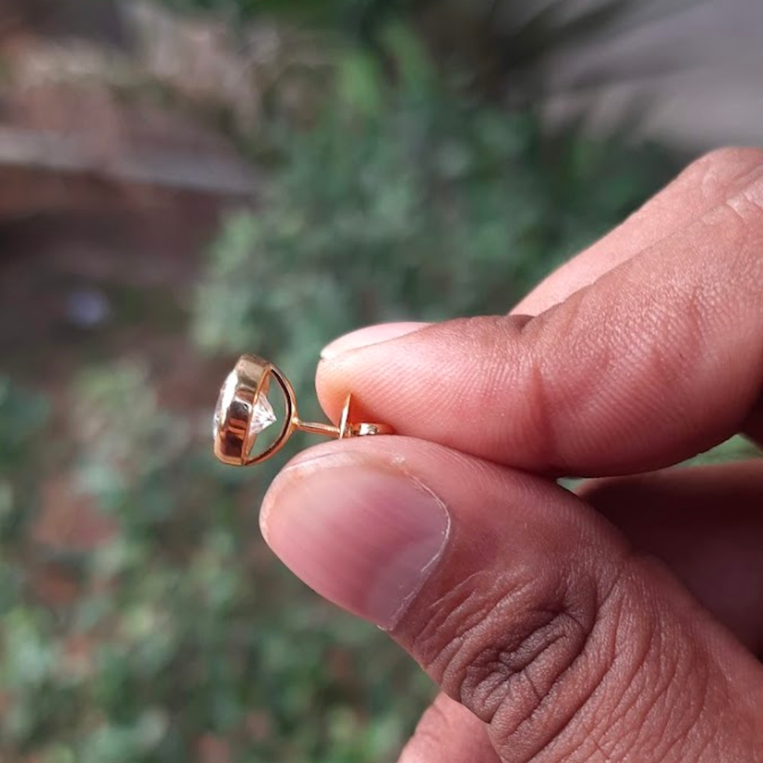 moissanite diamond starter mens earrings