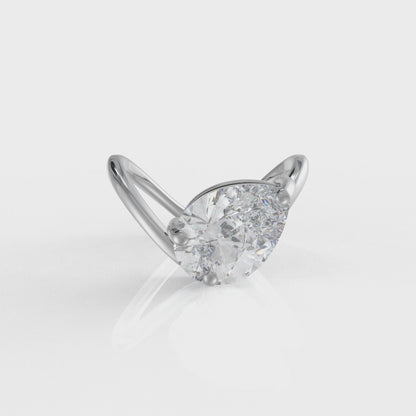 Solitaire Moissanite Diamond Vanki Ring