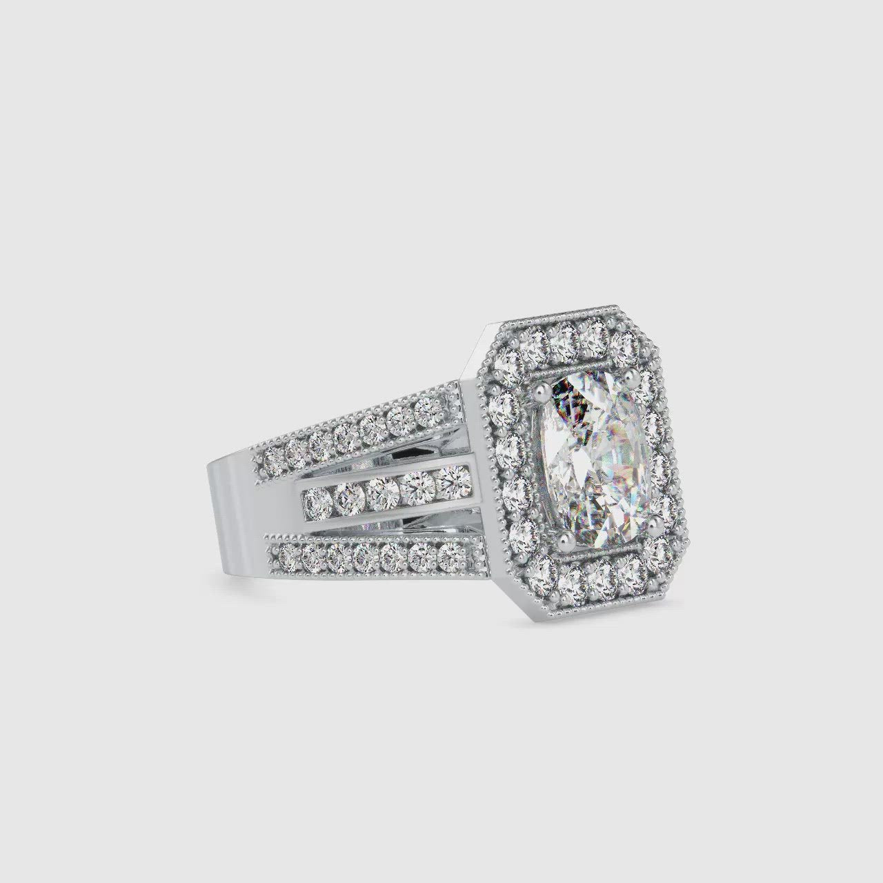 The Winston Ring Moissanite diamond