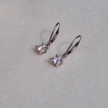 Kids Round Drops Moissanite Earrings