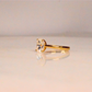 Elongated Cushion Moissanite Diamond in Gold and Silver