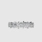 Gold and Moissanite Wedding Band Ring - 1.16 Ct - DOC0037