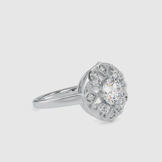 The HygeaMoissanite diamond Cluster Ring in Gold - 1.32 Ct - Ring - Vai Ra