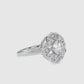 The HygeaMoissanite diamond Cluster Ring in Gold - 1.32 Ct - Ring - Vai Ra
