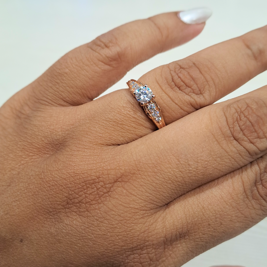 The Tara moissanite Diamond Ring