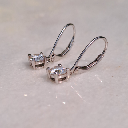 Kids Round Drops Moissanite Earrings