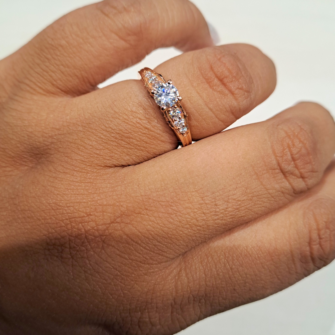 The Tara moissanite Diamond Ring